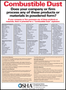 OSHA Combustible Dust Poster